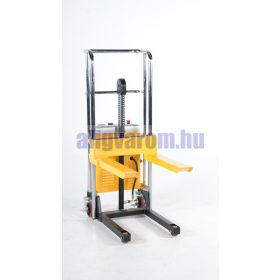 Elektromos hidraulikus kézi magasemelő 400 kg teherbírással 1500 mm felhajtható emelőlappal 