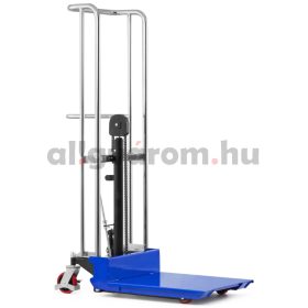 Hidraulikus kézi magasemelő 400 kg 1500 mm felhajtható emelőlappal és villával,