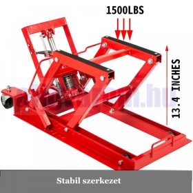   Emelőasztal 680 kg teherbírású hidraulikus emelő platform motorkerékpár ollós emelő, motoremelő
