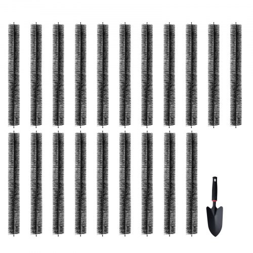 Kefe, 18,3M , Φ110Mm, Tisztító Eszköz, Földi Kefe, Levélvédő 12, Ereszcsatornákhoz, Könnyedén Eltávolítja A És A Szennyeződéseket A Tetőről, 20 Készlet.