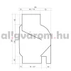 Esőcsatorna csatlakozó szűrő esővízgyűjtő tartály víztartó számára 52-110 mm közötti csatornához szürke színben