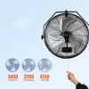  Ipari fali pára ventilátor 57 cm átmérővel – 4150 CFM légszállítás, 3 sebességfokozat, IP44 védelem, ≤50 dB halk működés kültérre és beltérre
