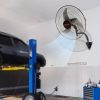  Ipari fali ventilátor 44,45 cm lapátátmérővel – 4000 CFM légszállítás, 3 fokozat, 73 W teljesítmény, 90°-os oszcilláció, alacsony zajszint, fémházas kivitel kültéri és beltéri használatra