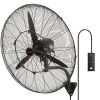 Ipari fali permetező ventilátor 74,9 cm átmérővel – 9500 CFM légszállítás, 3 sebességfokozat, IP44 vízálló kivitel, oszcilláló