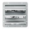 Fémházas ipari falra szerelhető elszívó ventilátor – 262 mm átmérő, 1250 m³/h légszállítás, 27 W, automatikus zárólamellák, halk működés