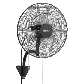  59 W ipari fali ventilátor 51 cm – oszcilláló faliventilátor 3 sebességfokozattal és állítható dőlésszöggel 