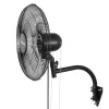  59 W ipari fali ventilátor 51 cm – oszcilláló faliventilátor 3 sebességfokozattal és állítható dőlésszöggel 