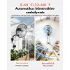 95 W ipari fali párásító ventilátor 56 cm – Távirányítós oszcilláló faliventilátor vízpermettel, IP44 védelemmel és intelligens hőmérséklet-szabályozással