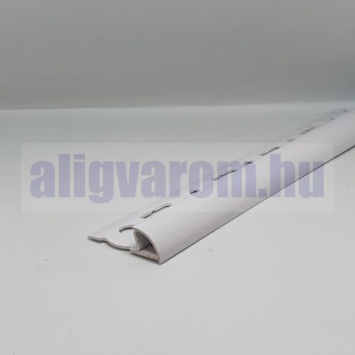 OX 11-12 mm Íves csempeszegély domború élvédő fehér szín 11-12 mm csempevastagaság
