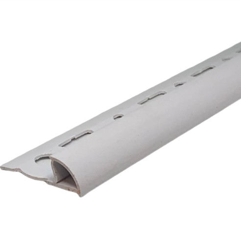 OX 6-7-8-10-12 mm Íves csempeszegély élvédő domború fehér szín választható méret