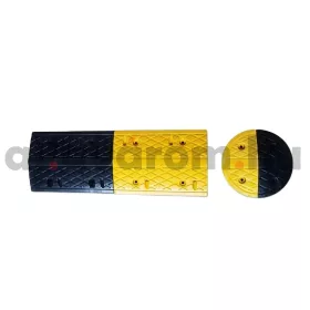 Fekvőrendőr 45 mm magas 350 mm széles végelem, forgalom lassító küszöb