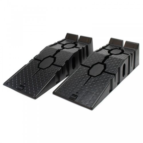 Nagy teherbírású felhajtó rámpa, besüllyesztett kerékhellyel 2 db Rámpa, kiállításhoz, járdához, szereléshez 2500 kg teherbírás