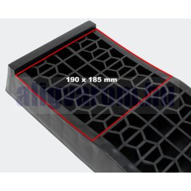 Extra lapos felhajtó rámpa, besüllyesztett kerékhellyel. Rámpa, kiállításhoz, bemutatóhoz 3000 kg te