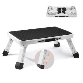   Háztartási fellépő acélból állítható magasságú létra 150 kg teherbírás