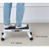 Háztartási fellépő acélból állítható magasságú létra 150 kg teherbírás