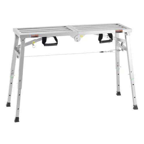 Munkaplatform 180 kg teherbírású állítható magasságú (500-740mm) fellépő és állvány 