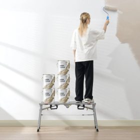   Munkaplatform 180 kg teherbírású állítható magasságú (500-740mm) fellépő és állvány 