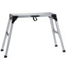 Alumínium munkaplatform összecsukható, állítható magasságú, 150 kg teherbírású állvány