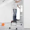 Alumínium munkaplatform összecsukható, biztonsági zárral, 200 kg teherbírású állvány