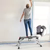 Alumínium munkaplatform összecsukható, biztonsági zárral, 200 kg teherbírású állvány