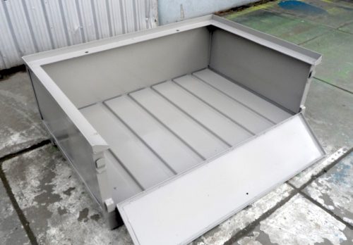 Targoncázható acél tároló konténer fém kaloda nyitható 