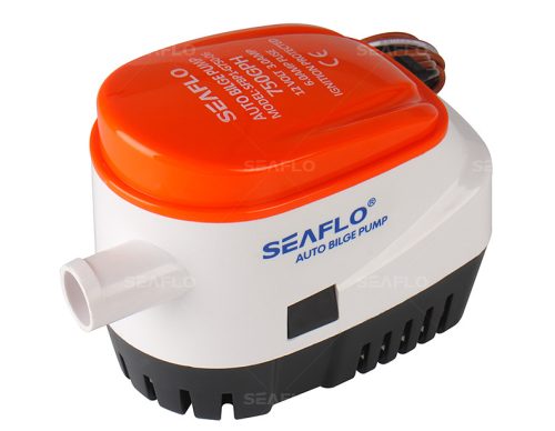 Fenékszivattyú automata Seaflo búvárszivattyú 12V 60W 2830 liter/óra szállítás vízszint kapcsolóval