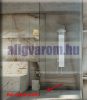 OX Süllyesztett zuhanykabin szegély 12x1500 inox Bal oldal Ferde zuhanytábla lejtésképző profil