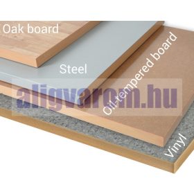   Fiókos műhelyasztal ipari kivitel 1600 mm 500 kg állítható magasság olajjal kezelt MDF asztallap