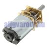 Kisméretű fogaskerék hajtású villany motor. Robotok mozgatásához, lassú fordulató, 300 RPM, nagy nyomatékú
