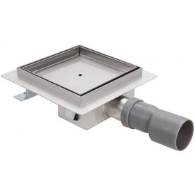   Szögletes burkolható rozsdamentes zuhanyfolyóka 200x200 mm