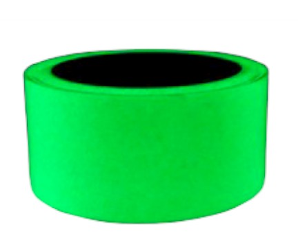 Foszforeszkáló világító szalag öntapadó kivitel 100mm x 1 méter Vészvilágító jelző, nem fluoreszkáló, az más!