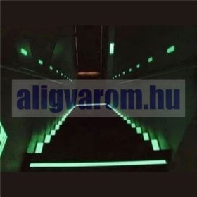 Foszforeszkáló világító szalag öntapadó kivitel 50mm x 1 méter Vészvilágító jelző, nem fluoreszkáló