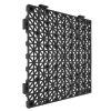 Moduláris PVC vízelvezető padlólapok 55 darabos fekete készlet 30x30 cm