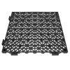 Moduláris PVC vízelvezető padlólapok 55 darabos fekete készlet 30x30 cm