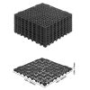 PVC vízelvezető padlólap 12 darabos 30x30 cm fekete csúszásmentes moduláris burkolat készlet 