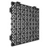 PVC vízelvezető padlólap 12 darabos 30x30 cm fekete csúszásmentes moduláris burkolat készlet 