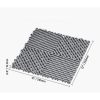 Vízelvezető padlólap 55 db szürke garázspadló 31x31 cm moduláris, PP padlóburkolat összepattintható kivitel