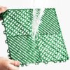 Vízelvezető padlólap 50 db zöld garázspadló 31x31 cm moduláris, PP padlóburkolat összepattintható kivitel