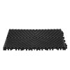 55 db Drainage padlóburkoló lap garázshoz 31x31 cm, fekete, vízelvezető burkolat