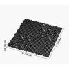 Vízelvezető padlólap 50 db fekete garázspadló 31x31 cm moduláris, PP padlóburkolat összepattintható kivitel