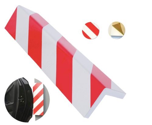 Garázs sarokvédő profil 2 db ragasztható sarokprofil piros-fehér