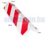 Garázs sarokvédő profil 2 db ragasztható sarokprofil piros-fehér