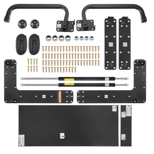 Szekrényágy rugó mechanika 1135 x 2215 x 1170 mm vízszintesen felnyitható ágy vasalat gázrugós mechanikával