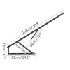 Hidraulikus ágyemelő vasalat 152 cm, fekete, 120 kg teherbírással gázrugós ágyemelő
