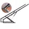 Hidraulikus ágyemelő vasalat 152 cm, fekete, 120 kg teherbírással gázrugós ágyemelő