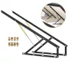 Hidraulikus ágyemelő vasalat 120 cm, fekete, 120 kg teherbírással