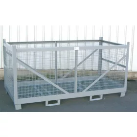   Dupla széles gitterbox. Széles rácsos tároló konténer Méret belül 2230x1110x940 mm 1500 kg Gitterbox, GiBo
