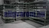 Dupla összecsukható gitterbox Széles rácsos tároló konténer belül 2300x1100x 800 mm lehajtható oldalfallal, 2400x1200x1000 mm GiBo