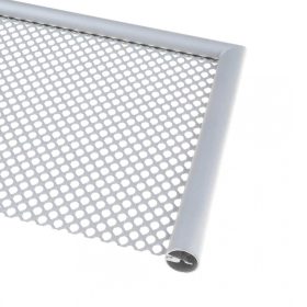   Lemez rács keretező kerek gömb profil ø18 mm 1,7 mm vastag lemezhez kezeletlen acél lemez keret 3000 mm