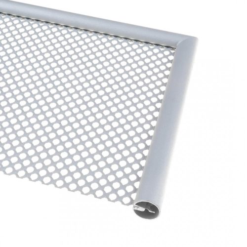 Lemez rács keretező kerek gömb profil ø18 mm 1,7 mm vastag lemezhez kezeletlen acél lemez keret 3000 mm